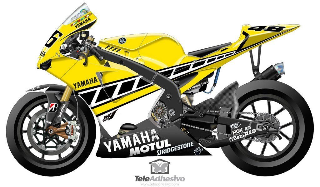 Car & Motorbike Stickers: Yamaha 50th Anniversary Laguna Seca 2005 Kit 