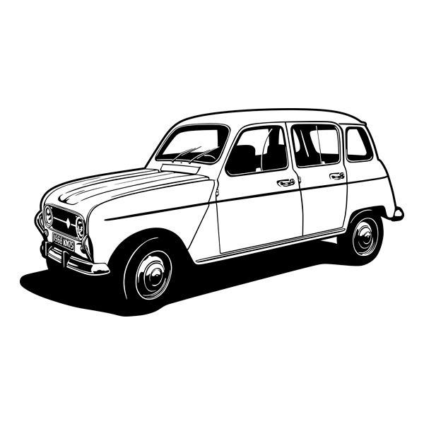 Wall Stickers: Renault 4