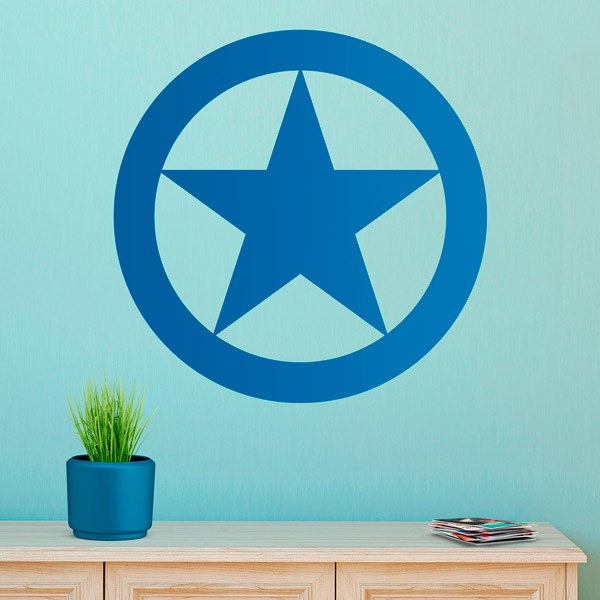 Wall Stickers: Star within a circle