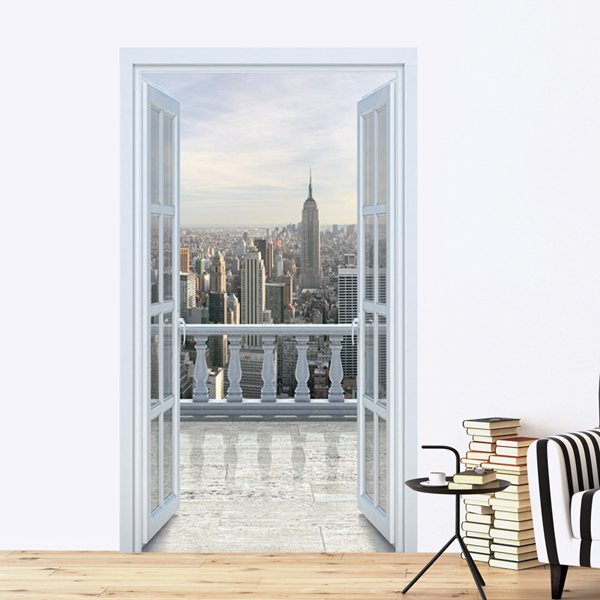 3D Balcony Wall Stickers