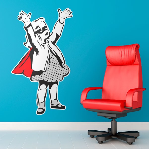 Wall Stickers: Banksy, Super Girl