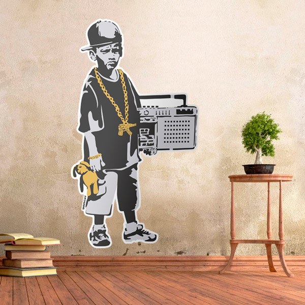 Wall Stickers: Banksy, Rapper Boy