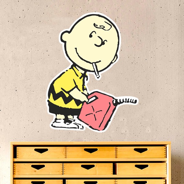 Wall Stickers: Banksy, Charlie Brown Gasoline