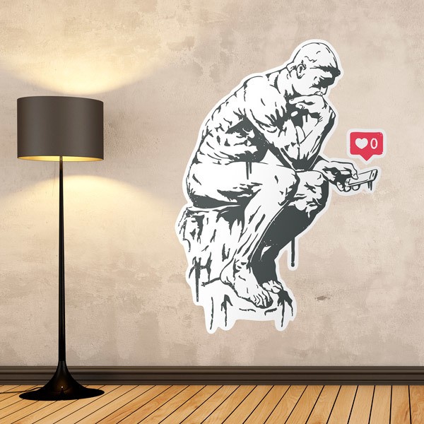Wall sticker Banksy, The Social Thinker