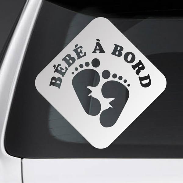 Stickers bébé à bord pieds