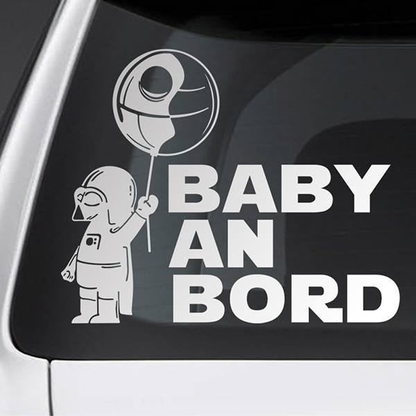 Car & Motorbike Stickers: Baby Darth Vader on board German