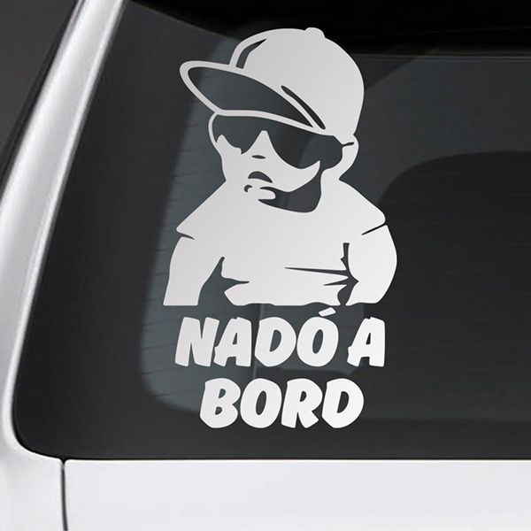 Car & Motorbike Stickers: Baby on board cool - Catalan