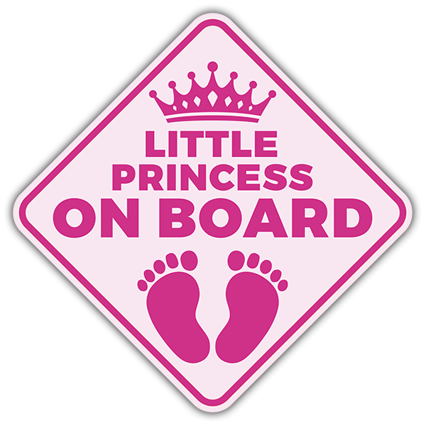 Car & Motorbike Stickers: Little princess on board