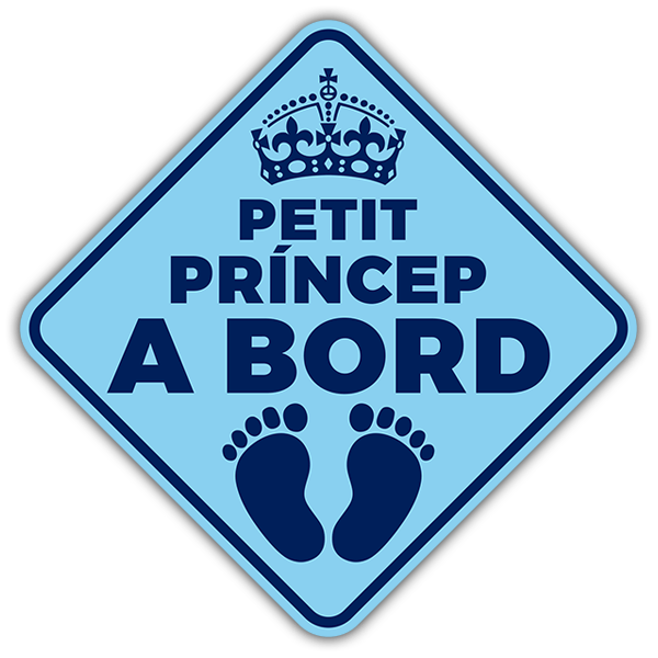 Car & Motorbike Stickers: Little prince on board - Catalan