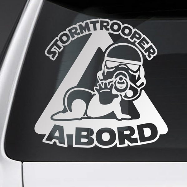 Car & Motorbike Stickers: Stormtrooper on board - Catalan