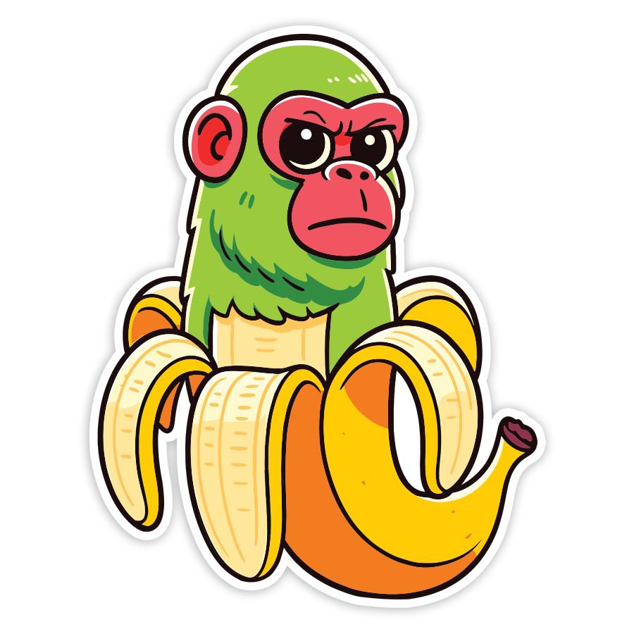 Car & Motorbike Stickers: Chimpanzini Bananini