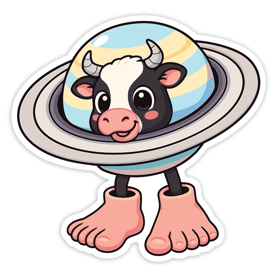 Car & Motorbike Stickers: La vaca saturno saturnita
