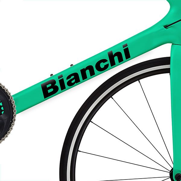 Car & Motorbike Stickers: Set 11X Bike Bianchi