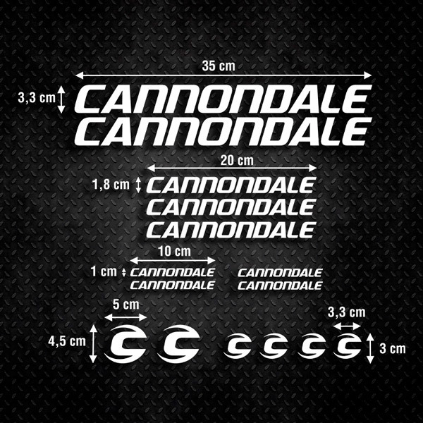 Car & Motorbike Stickers: Set 15X Bike MTB Cannondale Ultimate