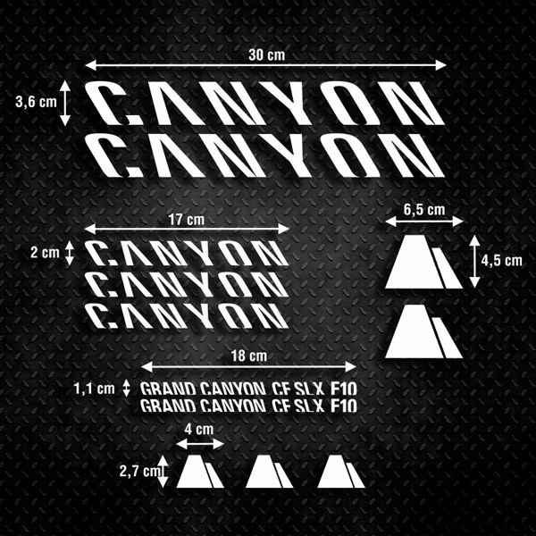 Car & Motorbike Stickers: Kit Bike MTB Canyon F10