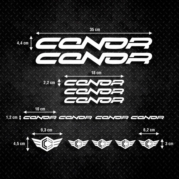 Car & Motorbike Stickers: Kit Bike MTB Conor