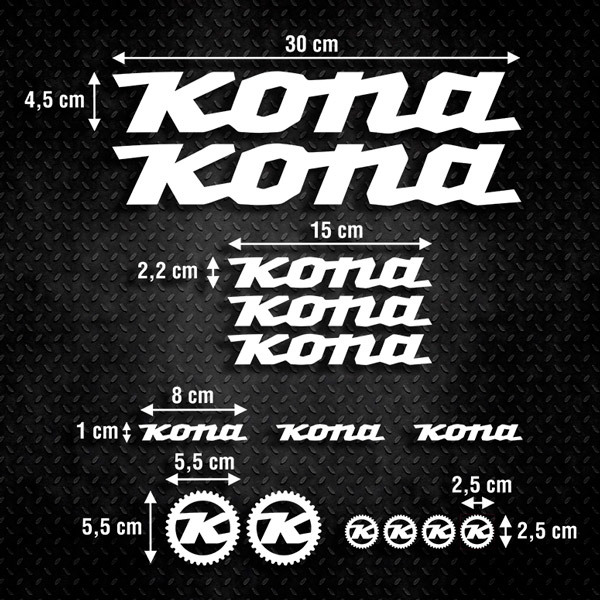 Car & Motorbike Stickers: Kit Bike MTB Kona