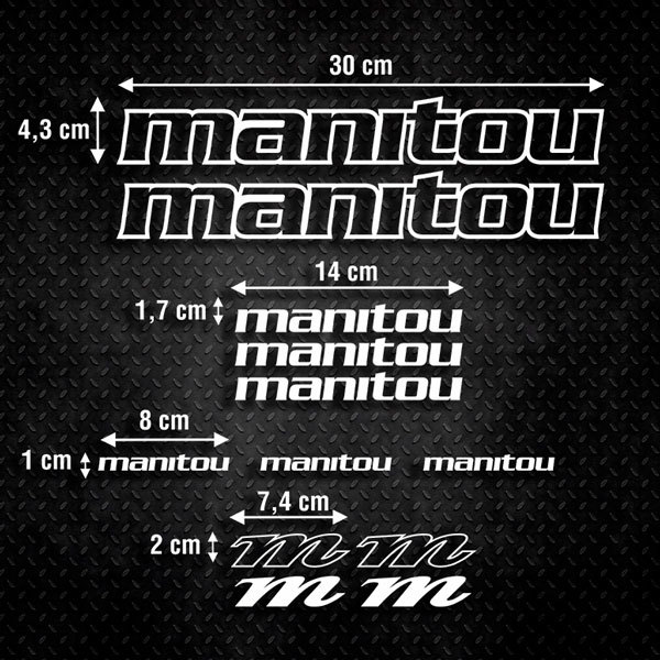 Car & Motorbike Stickers: Kit Bike MTB Manitou