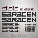 Car & Motorbike Stickers: Set 16X Saracen 2