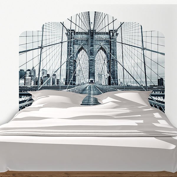 Wall Stickers: Bed Headboard Puente de Brooklyn