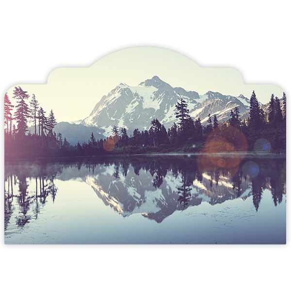 Wall Stickers: Bed Headboard Landscape of the Pyrenees