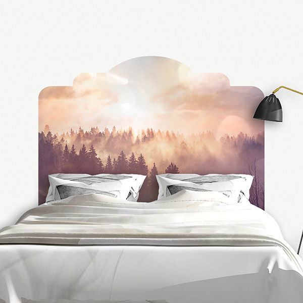 Wall Stickers: Bed Headboard Legendary forest