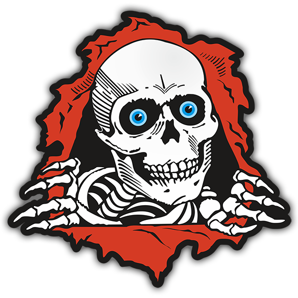 Car & Motorbike Stickers: Skeleton comes out