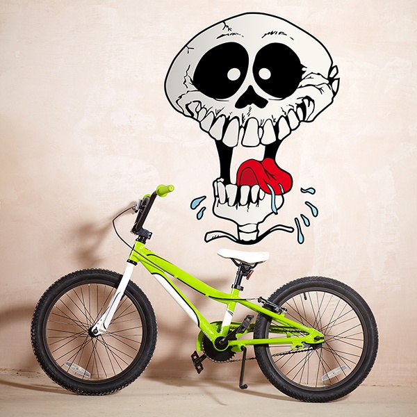 Wall Stickers: Skull tongue out