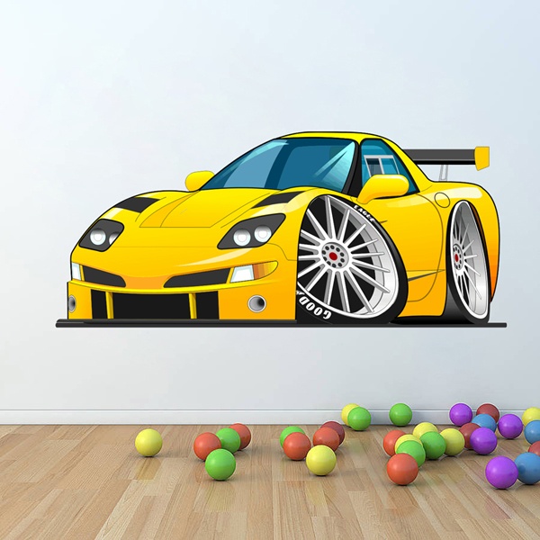 Stickers for Kids: Cartoon Car
