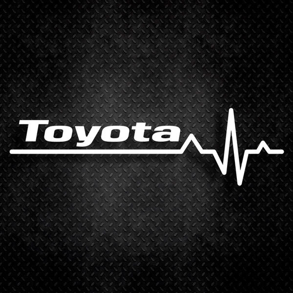 Car & Motorbike Stickers: Cardiogram Toyota