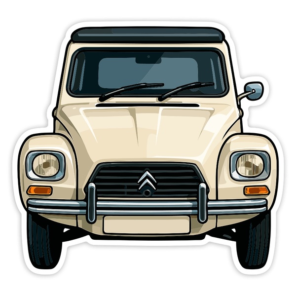Car & Motorbike Stickers: Citroën Dyane Car