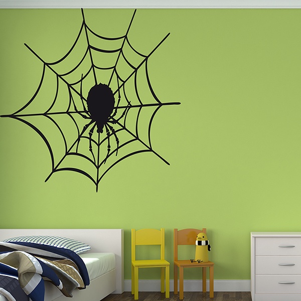 Wall Stickers: Spider in its web