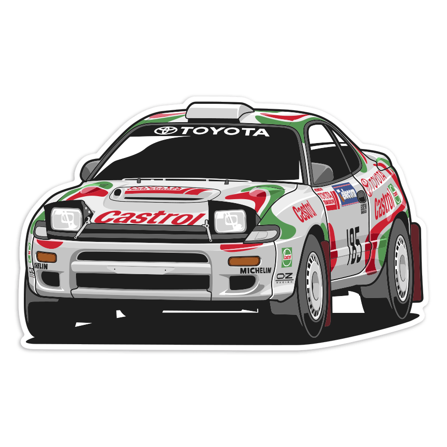 Car & Motorbike Stickers: Toyota Celica ST185 Castrol