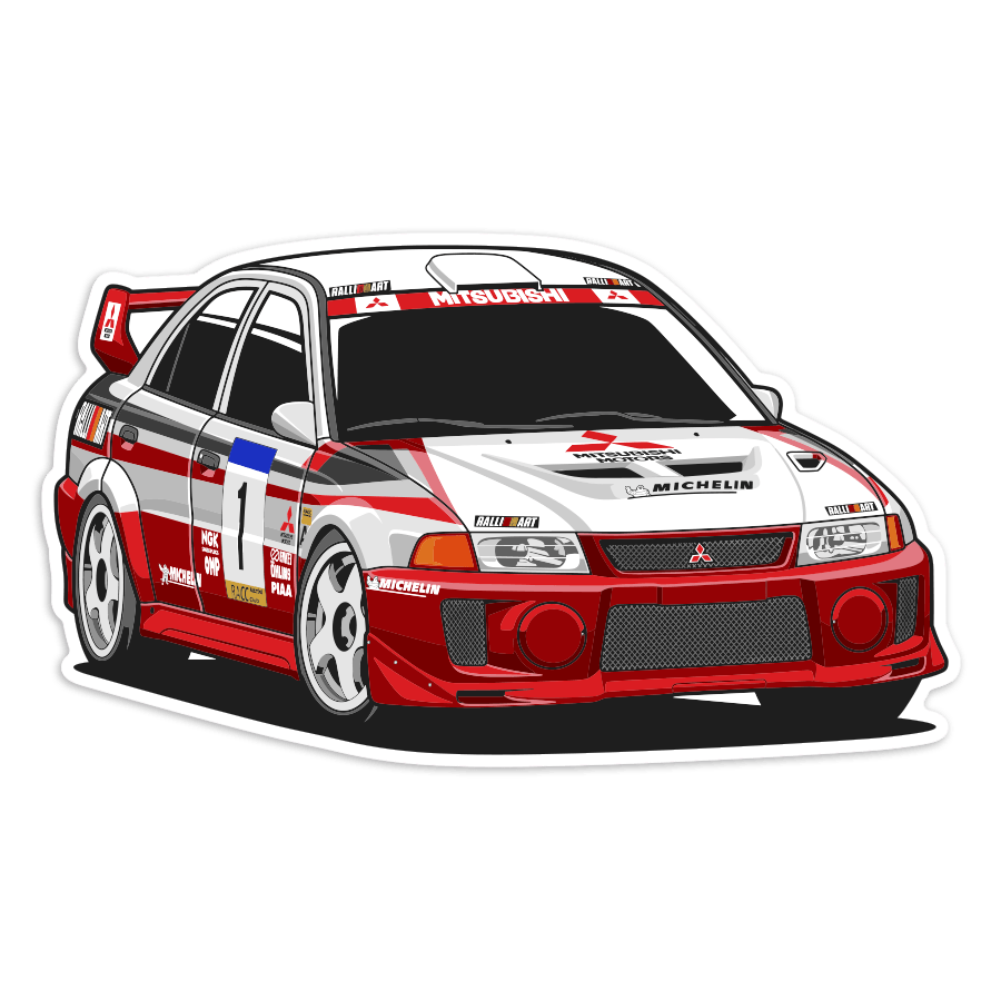 Car & Motorbike Stickers: Mitsubishi Lancer Evo VI