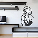 Wall Stickers: Marilyn laugh 2