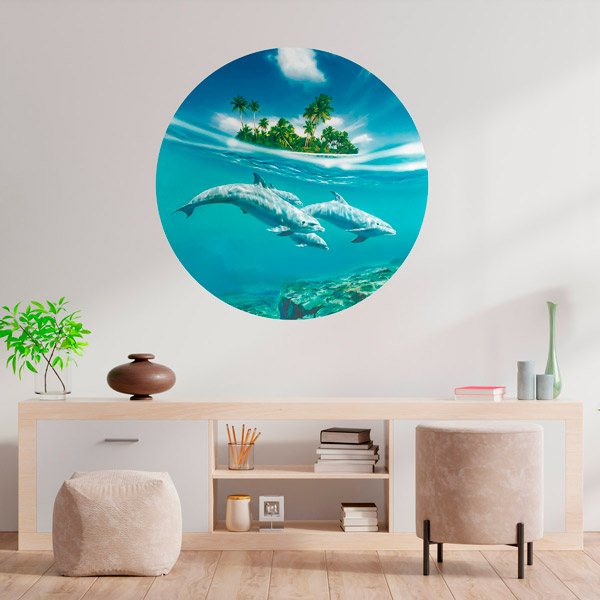 Wall Stickers: Dolphins by the Sea