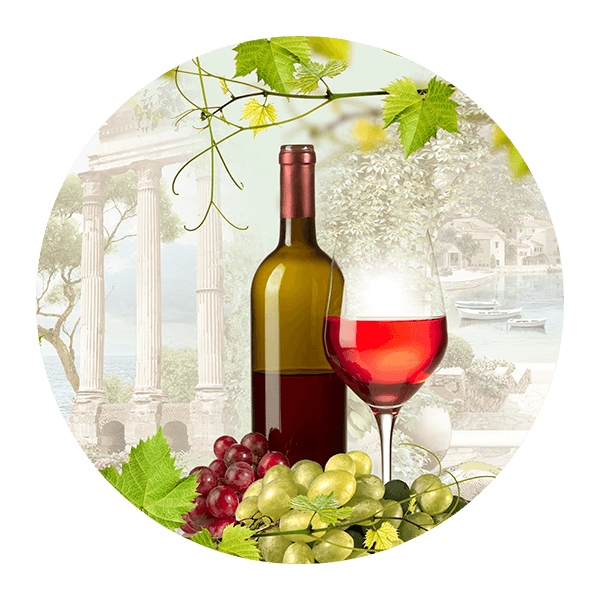 Wall Stickers: Grapes and Wine