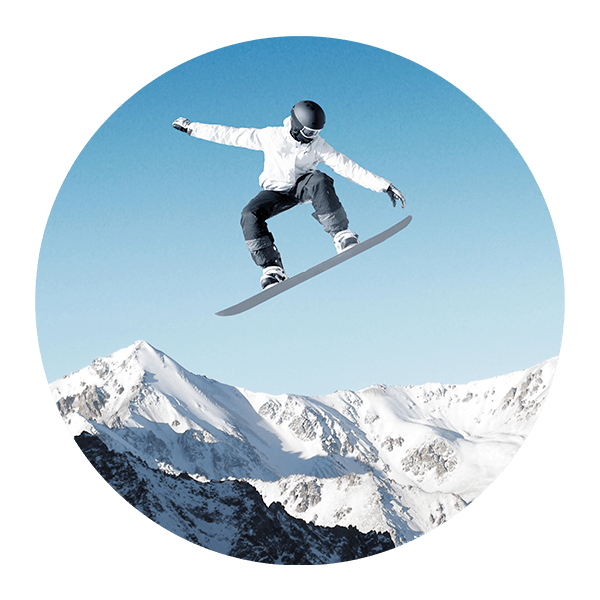 Wall Stickers: Snow jumping