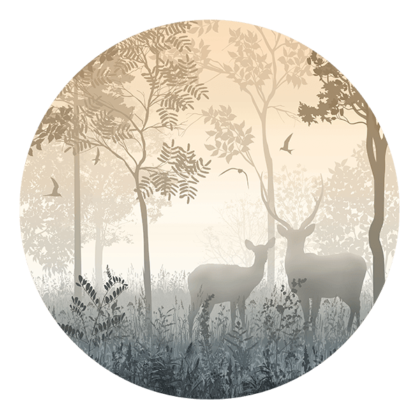 Wall Stickers: Deer in the Forest