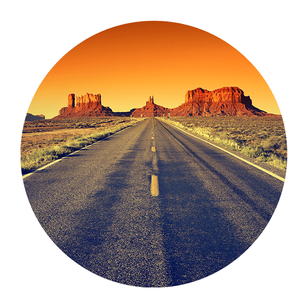 Wall Stickers: Sunset on Route 66