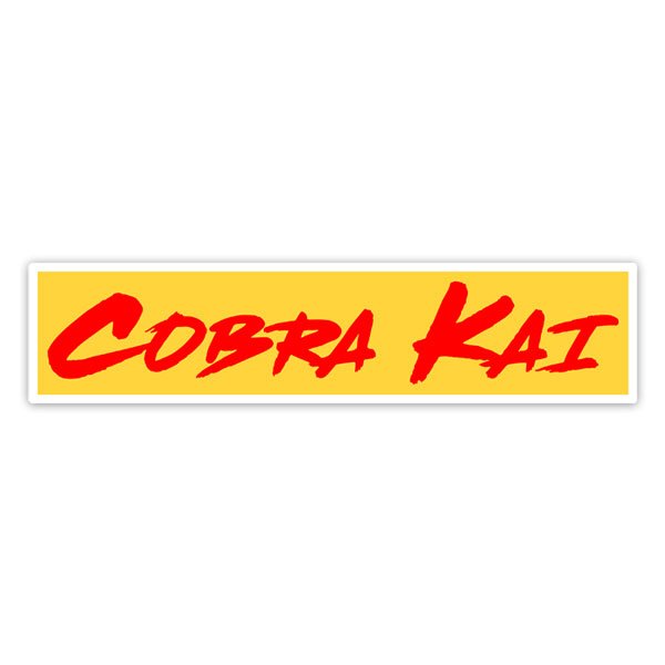 Car & Motorbike Stickers: Cobra Kai Red
