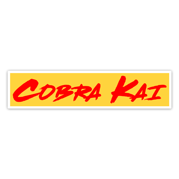 Car & Motorbike Stickers: Cobra Kai Red