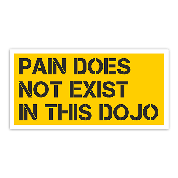 Car & Motorbike Stickers: Cobra Kai Pain does not Exist in this Dojo