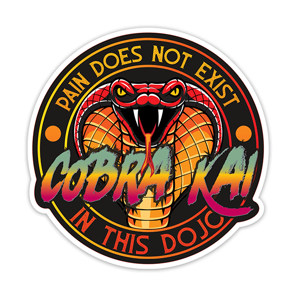 Car & Motorbike Stickers: Cobra Kai Pain does not Exist