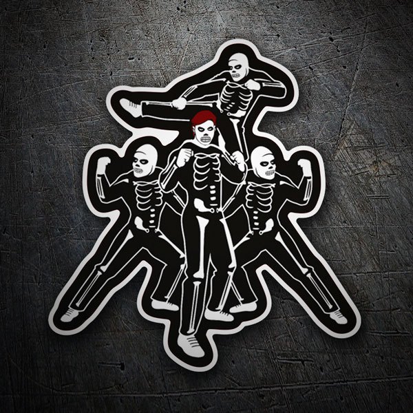 Car & Motorbike Stickers: Cobra Kai Skeletons