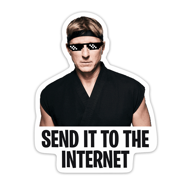 Car & Motorbike Stickers: Cobra Kai Send it to the Internet II
