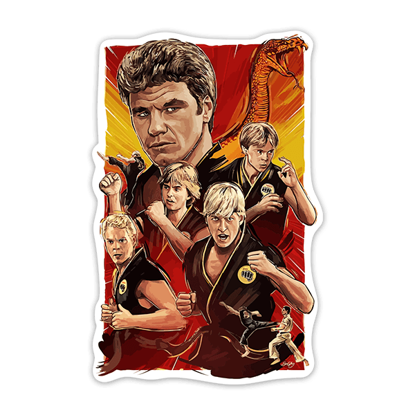 Car & Motorbike Stickers: Cobra Kai Team