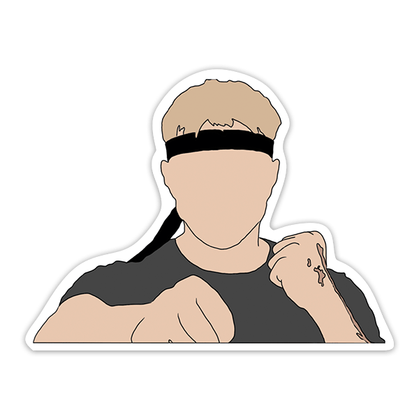 Car & Motorbike Stickers: Cobra Kai Johnny Lawrence Drawing