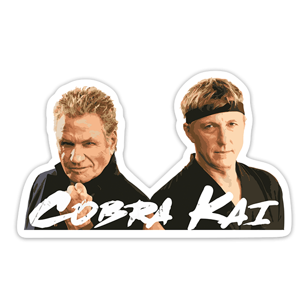 Car & Motorbike Stickers: Cobra Kai, John Kresse y Johnny Lawrence 