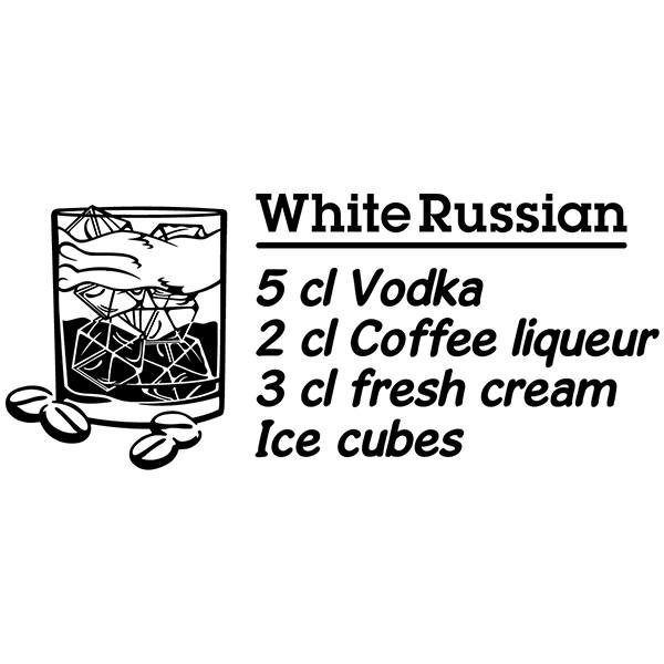 Wall Stickers: Cocktail White Russian - english